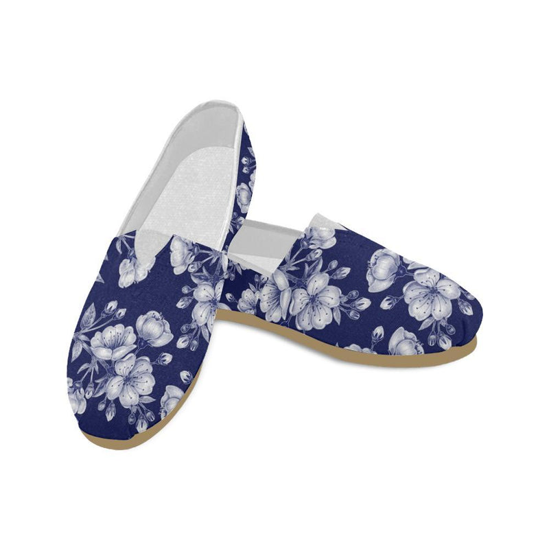 Cherry Blossom Pattern Print Design CB01 Women Casual Shoes-JorJune.com