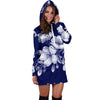 Cherry Blossom Pattern Print Design CB01 Women Hoodie Dress