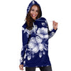 Cherry Blossom Pattern Print Design CB01 Women Hoodie Dress