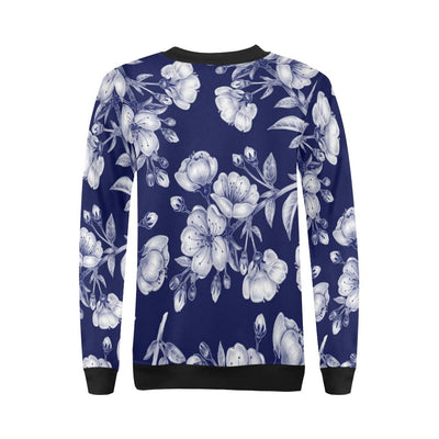 Cherry Blossom Pattern Print Design CB01 Women Long Sleeve Sweatshirt-JorJune