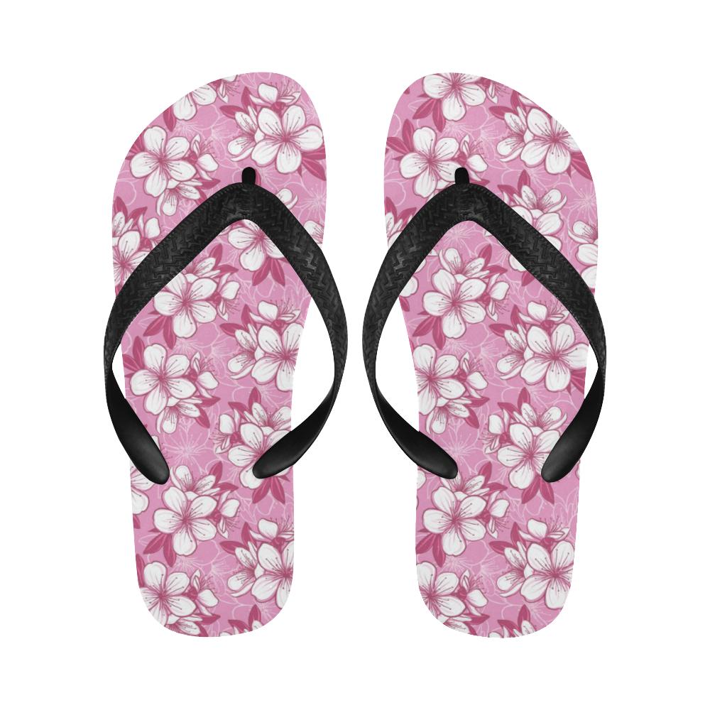 Cherry Blossom Pattern Print Design CB02 Flip Flops-JorJune