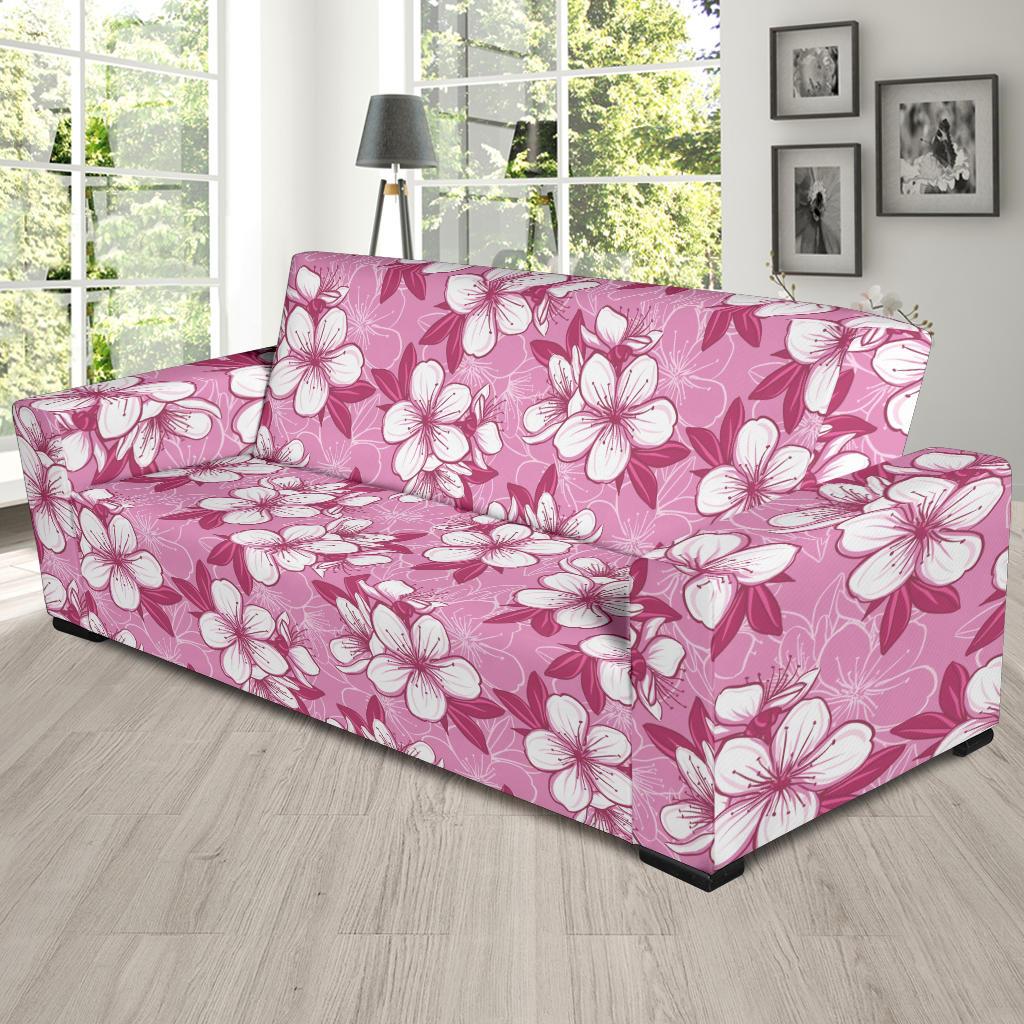Cherry Blossom Pattern Print Design CB02 Sofa Slipcover-JORJUNE.COM