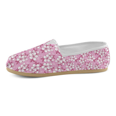 Cherry Blossom Pattern Print Design CB02 Women Casual Shoes-JorJune.com