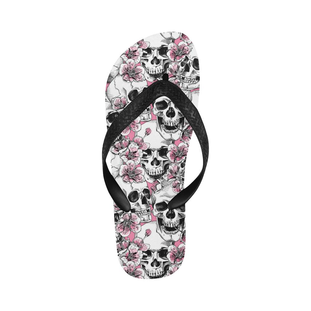 Cherry Blossom Pattern Print Design CB03 Flip Flops-JorJune