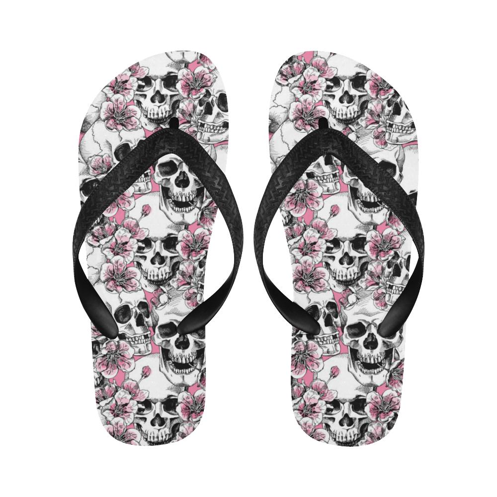 Cherry Blossom Pattern Print Design CB03 Flip Flops-JorJune