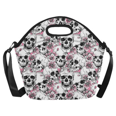 Cherry Blossom Pattern Print Design CB03 Neoprene Lunch Bag-JorJune