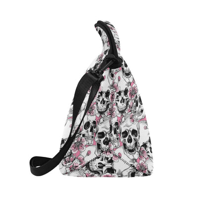 Cherry Blossom Pattern Print Design CB03 Neoprene Lunch Bag-JorJune