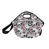 Cherry Blossom Pattern Print Design CB03 Neoprene Lunch Bag-JorJune