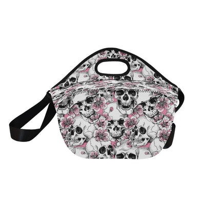 Cherry Blossom Pattern Print Design CB03 Neoprene Lunch Bag-JorJune