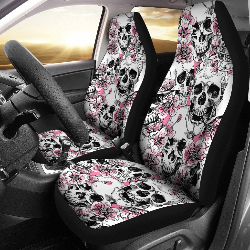 Cherry Blossom Pattern Print Design CB03 Universal Fit Car Seat Covers