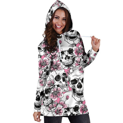 Cherry Blossom Pattern Print Design CB03 Women Hoodie Dress