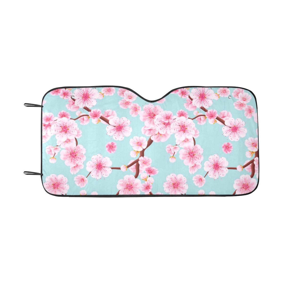 Cherry Blossom Pattern Print Design CB04 Car Sun Shade-JorJune