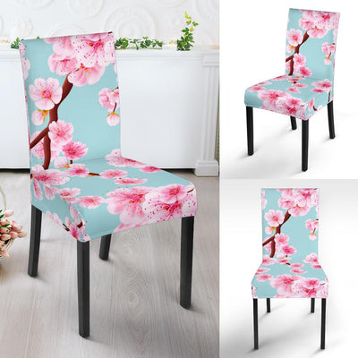 Cherry Blossom Pattern Print Design CB04 Dining Chair Slipcover-JORJUNE.COM