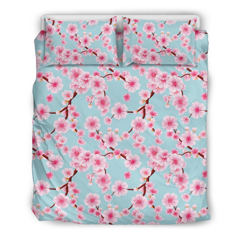 Cherry Blossom Pattern Print Design CB04 Duvet Cover Bedding Set-JORJUNE.COM