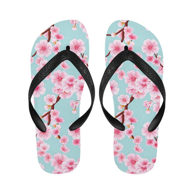 Cherry Blossom Pattern Print Design CB04 Flip Flops-JorJune