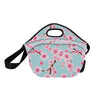 Cherry Blossom Pattern Print Design CB04 Neoprene Lunch Bag-JorJune