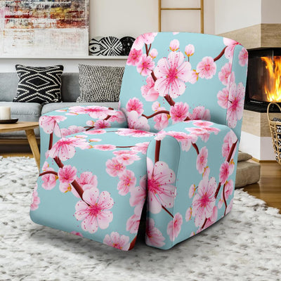 Cherry Blossom Pattern Print Design CB04 Recliner Slipcover-JORJUNE.COM