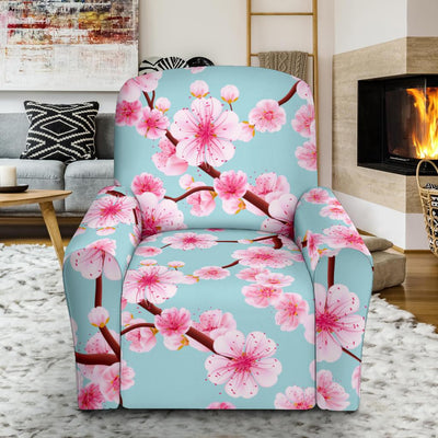 Cherry Blossom Pattern Print Design CB04 Recliner Slipcover-JORJUNE.COM