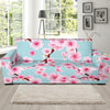 Cherry Blossom Pattern Print Design CB04 Sofa Slipcover-JORJUNE.COM