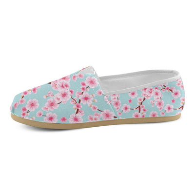 Cherry Blossom Pattern Print Design CB04 Women Casual Shoes-JorJune.com