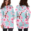 Cherry Blossom Pattern Print Design CB04 Women Hoodie Dress