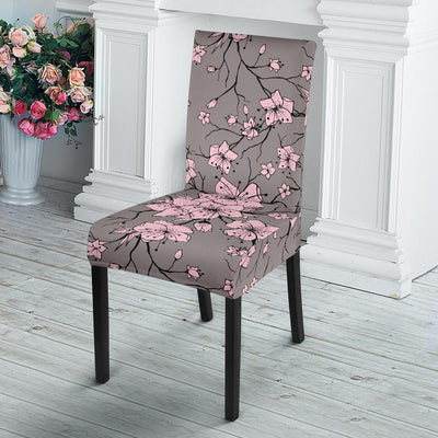 Cherry Blossom Pattern Print Design CB05 Dining Chair Slipcover-JORJUNE.COM