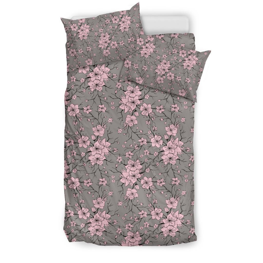 Cherry Blossom Pattern Print Design CB05 Duvet Cover Bedding Set-JORJUNE.COM