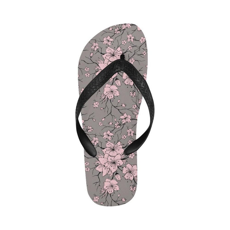 Cherry Blossom Pattern Print Design CB05 Flip Flops-JorJune