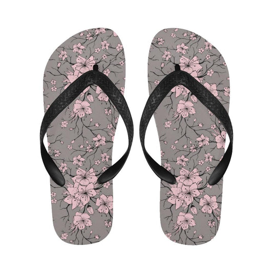 Cherry Blossom Pattern Print Design CB05 Flip Flops-JorJune