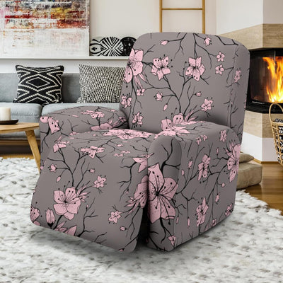 Cherry Blossom Pattern Print Design CB05 Recliner Slipcover-JORJUNE.COM