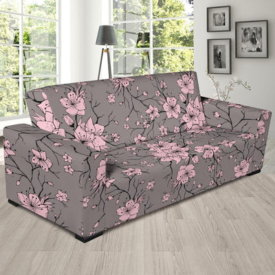 Cherry Blossom Pattern Print Design CB05 Sofa Slipcover-JORJUNE.COM