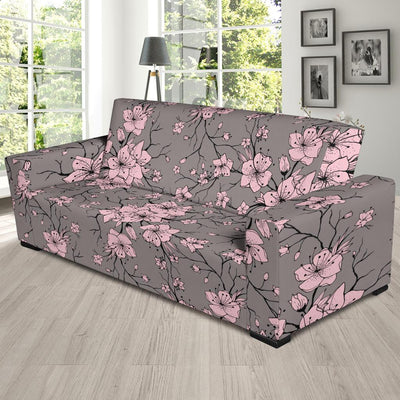 Cherry Blossom Pattern Print Design CB05 Sofa Slipcover-JORJUNE.COM