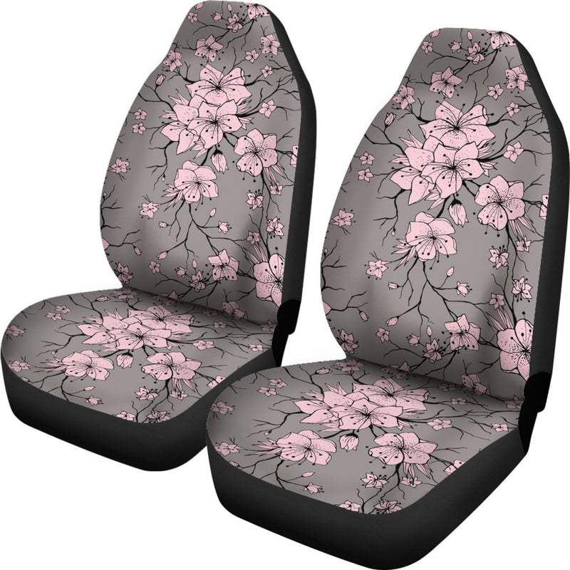 Cherry Blossom Pattern Print Design CB05 Universal Fit Car Seat Covers