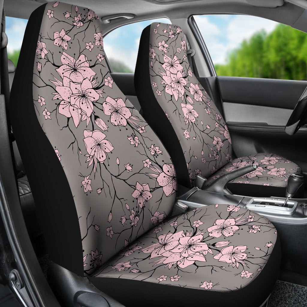 Cherry Blossom Pattern Print Design CB05 Universal Fit Car Seat Covers