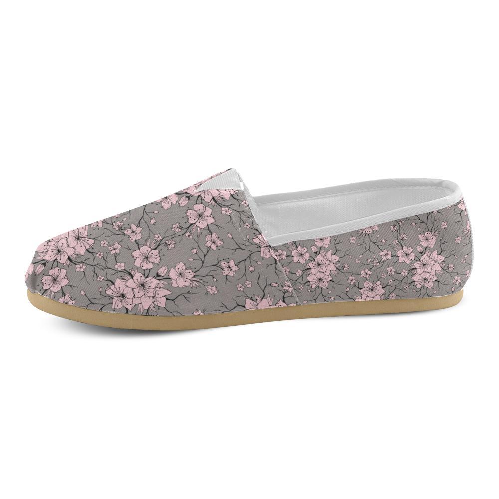 Cherry Blossom Pattern Print Design CB05 Women Casual Shoes-JorJune.com
