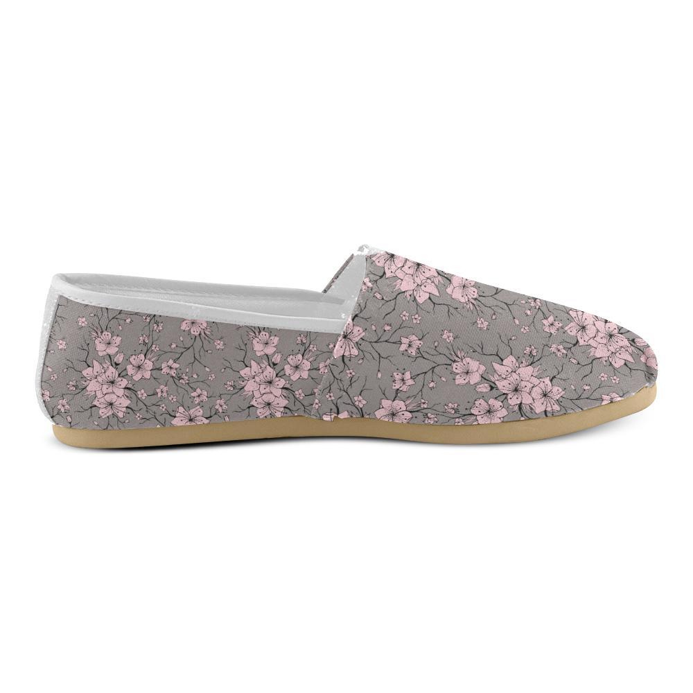 Cherry Blossom Pattern Print Design CB05 Women Casual Shoes-JorJune.com