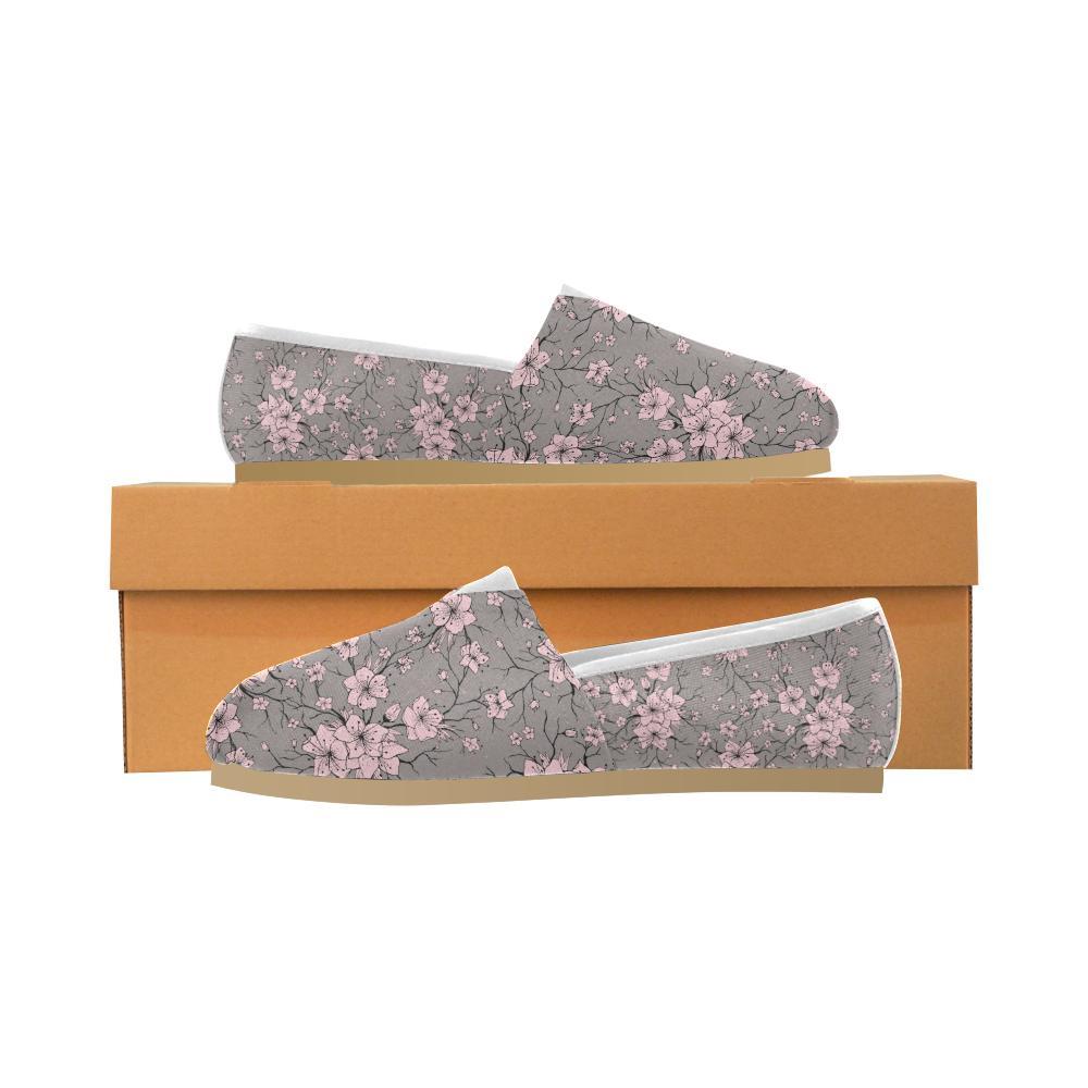 Cherry Blossom Pattern Print Design CB05 Women Casual Shoes-JorJune.com