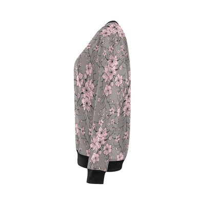 Cherry Blossom Pattern Print Design CB05 Women Long Sleeve Sweatshirt-JorJune