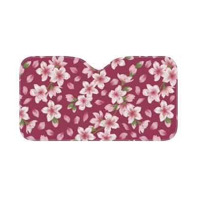 Cherry Blossom Pattern Print Design CB06 Car Sun Shade-JorJune