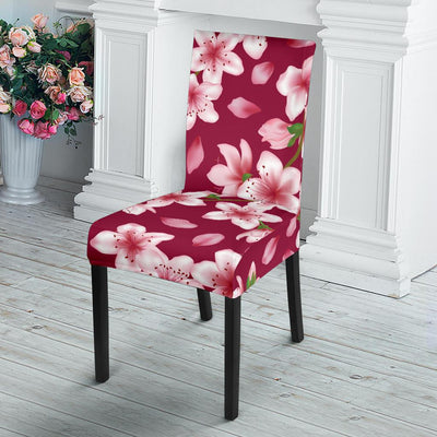 Cherry Blossom Pattern Print Design CB06 Dining Chair Slipcover-JORJUNE.COM