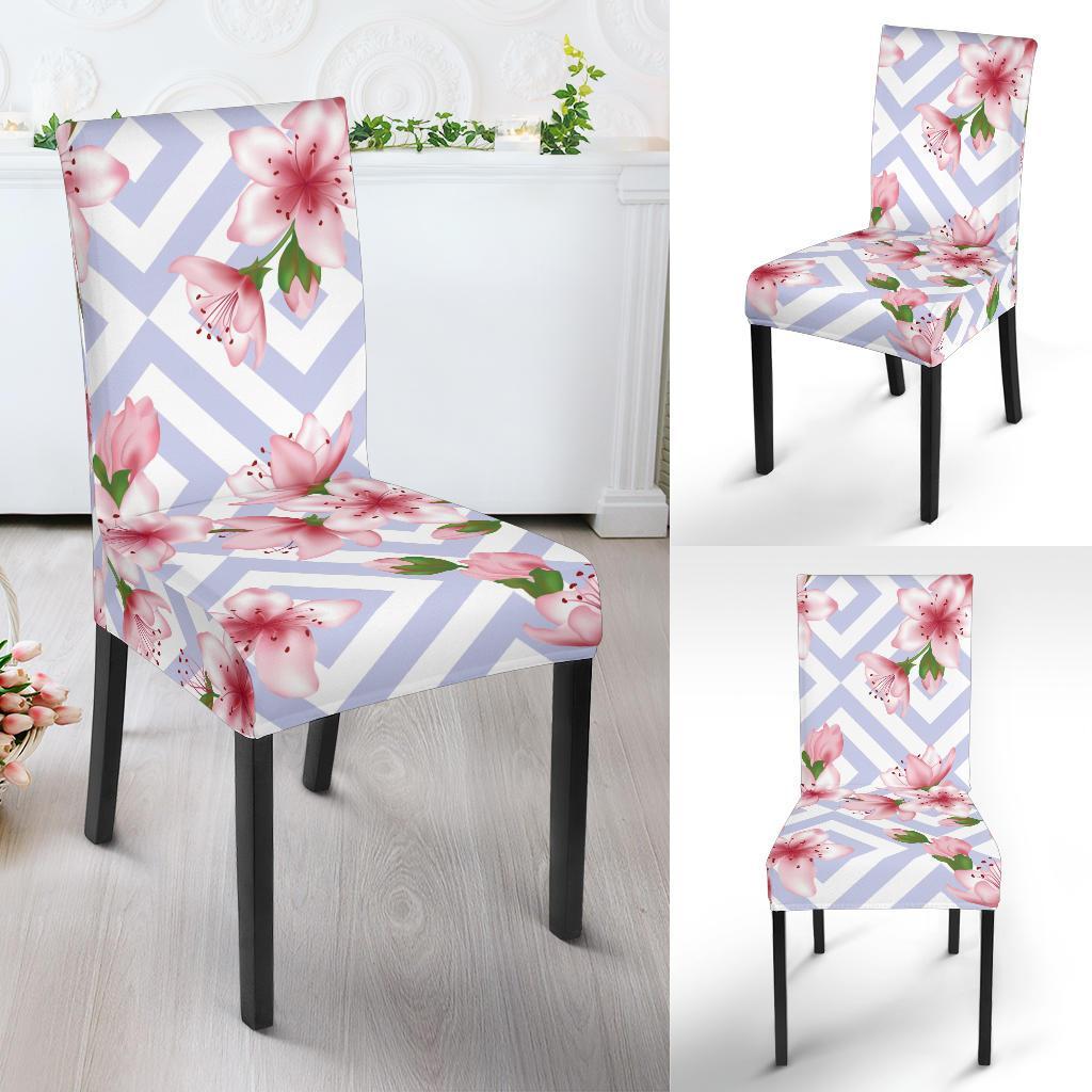 Cherry Blossom Pattern Print Design CB06 Dining Chair Slipcover-JORJUNE.COM