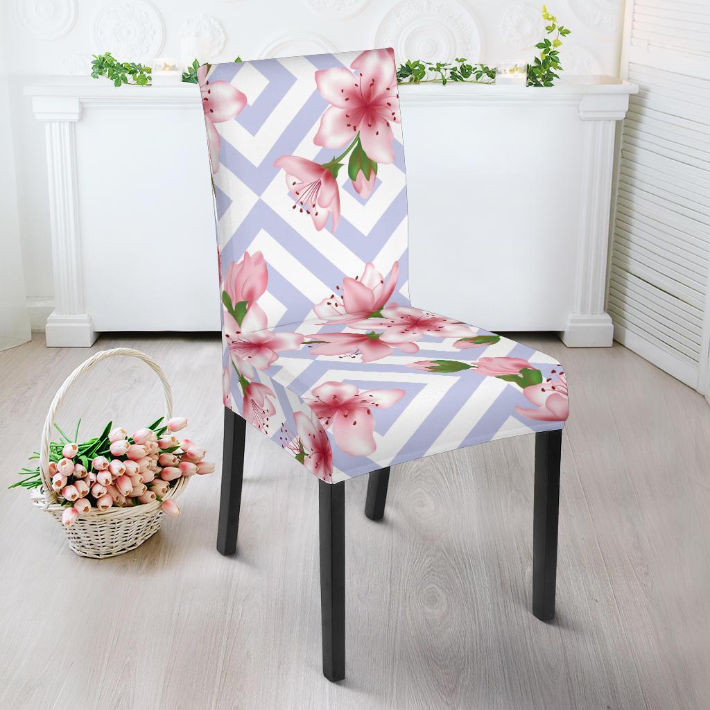 Cherry Blossom Pattern Print Design CB06 Dining Chair Slipcover-JORJUNE.COM