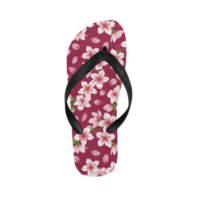 Cherry Blossom Pattern Print Design CB06 Flip Flops-JorJune