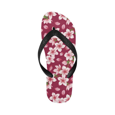 Cherry Blossom Pattern Print Design CB06 Flip Flops-JorJune