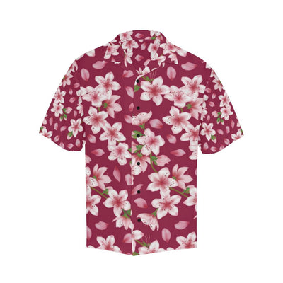 Cherry Blossom Pattern Print Design CB06 Men Hawaiian Shirt-JorJune