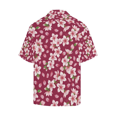 Cherry Blossom Pattern Print Design CB06 Men Hawaiian Shirt-JorJune