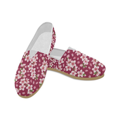 Cherry Blossom Pattern Print Design CB06 Women Casual Shoes-JorJune.com