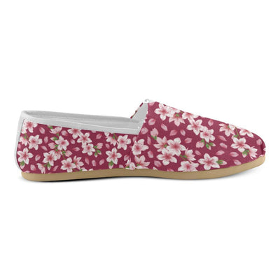 Cherry Blossom Pattern Print Design CB06 Women Casual Shoes-JorJune.com