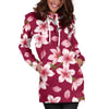 Cherry Blossom Pattern Print Design CB06 Women Hoodie Dress