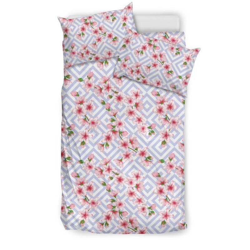 Cherry Blossom Pattern Print Design CB07 Duvet Cover Bedding Set-JORJUNE.COM